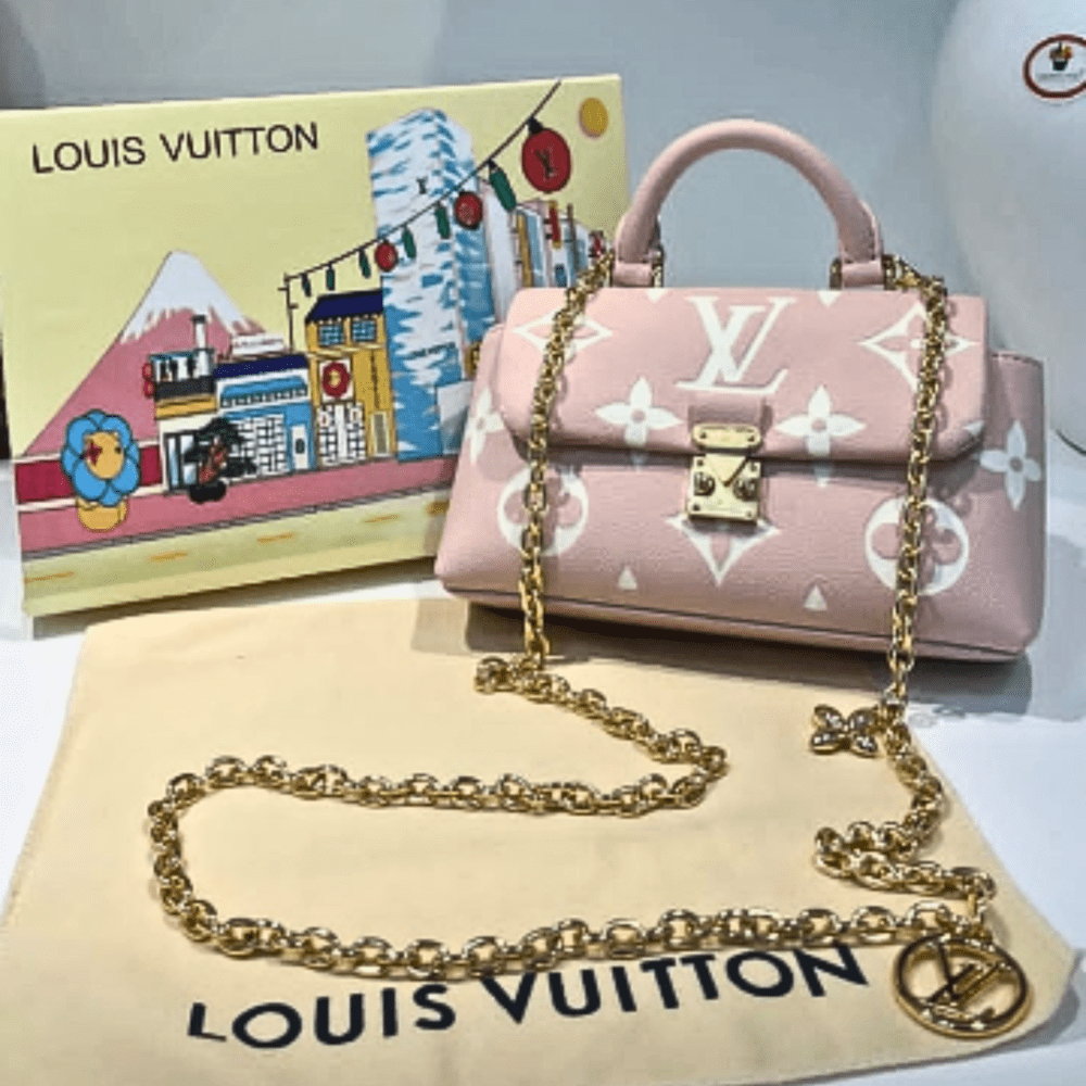 Louis Vuitton Monogram Chain Handbag – Blush Pink