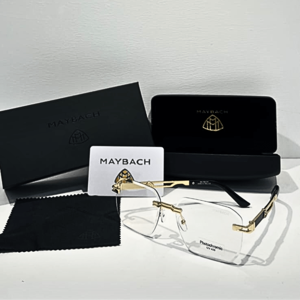 Luxury Rimless Photochromic Eyeglasses – Premium Designer Style