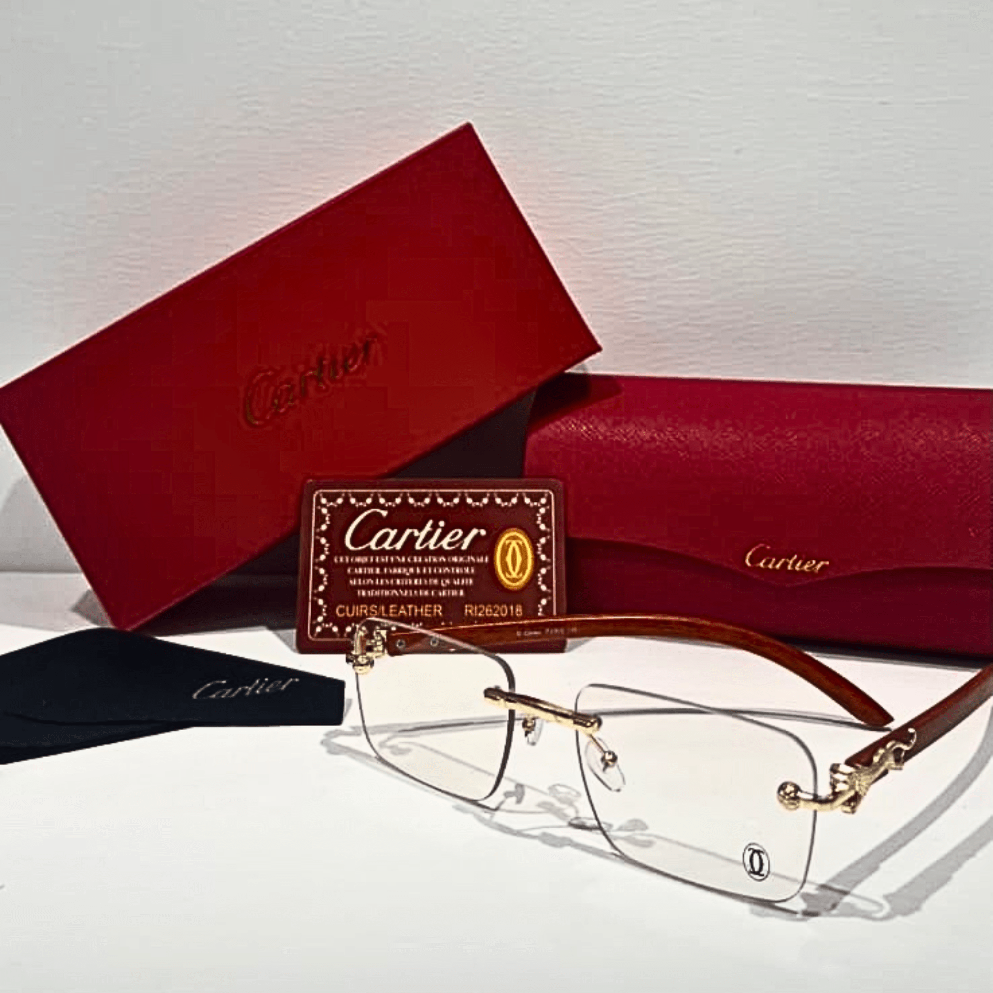Luxury Rimless Eyeglasses β Premium Designer Collection